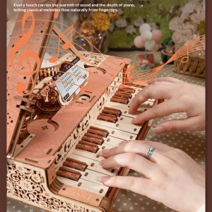 Ornate Grand Piano Music Box DIY Decor Gift