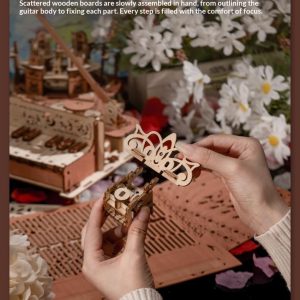 Ornate Grand Piano Music Box DIY Decor Gift