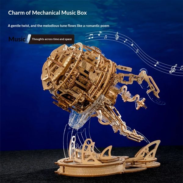 13-3 Steampunk Jellyfish 3D Wooden Puzzle