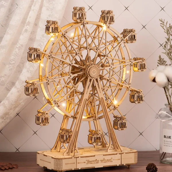 主图1 DIY 3D Wooden Ferris Wheel Puzzle