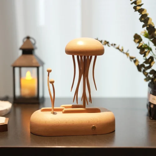主图1 Natural Wooden Jellyfish Automaton