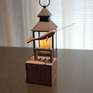 主图1 Vintage Wooden Swordfish Automaton