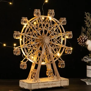 主图2 DIY 3D Wooden Ferris Wheel Puzzle