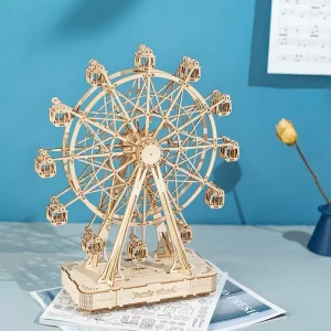 主图3 DIY 3D Wooden Ferris Wheel Puzzle