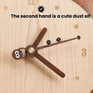 主图3 Totoro‑Inspired Wooden Wall Clock