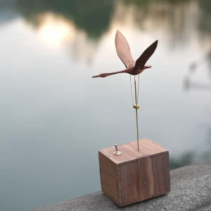 主图3 Vintage Wooden Flying Bird Automaton