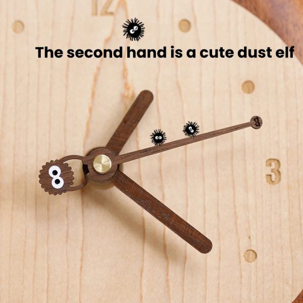 主图3 Totoro‑Inspired Wooden Wall Clock