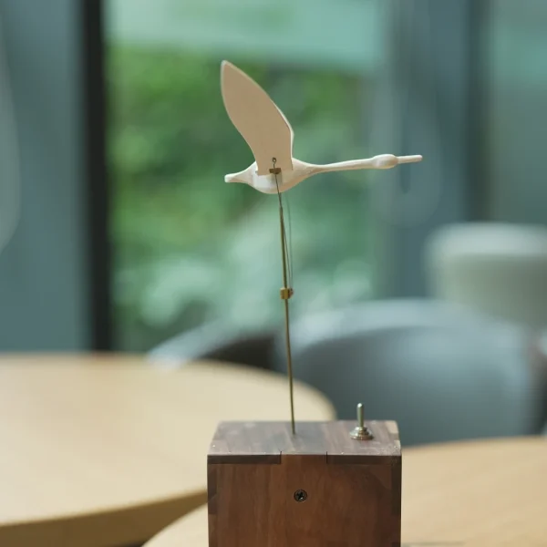 主图4 Moving Flying Crane Wooden Automaton