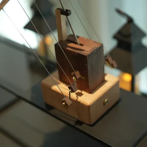 wooden manta ray automaton