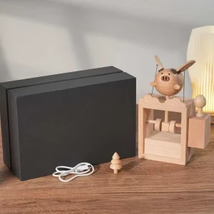 主图5 Cute Flying Pig Kinetic Automaton