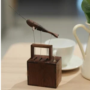 主图5 Vintage Wooden Swordfish Automaton