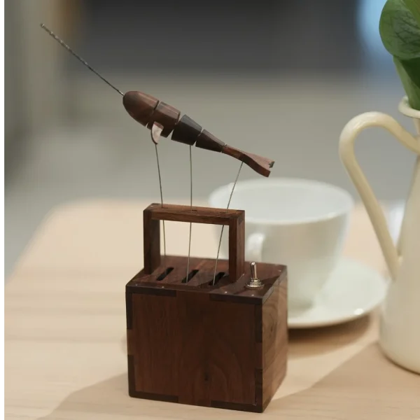 主图5 Vintage Wooden Swordfish Automaton