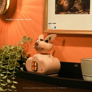 Cute Flying Pig Kinetic Night Light
