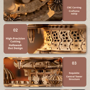 详情图4 DIY Floating Fantasy Castle Mechanical Decor Gift