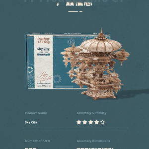 详情图8 DIY Floating Fantasy Castle Mechanical Decor Gift